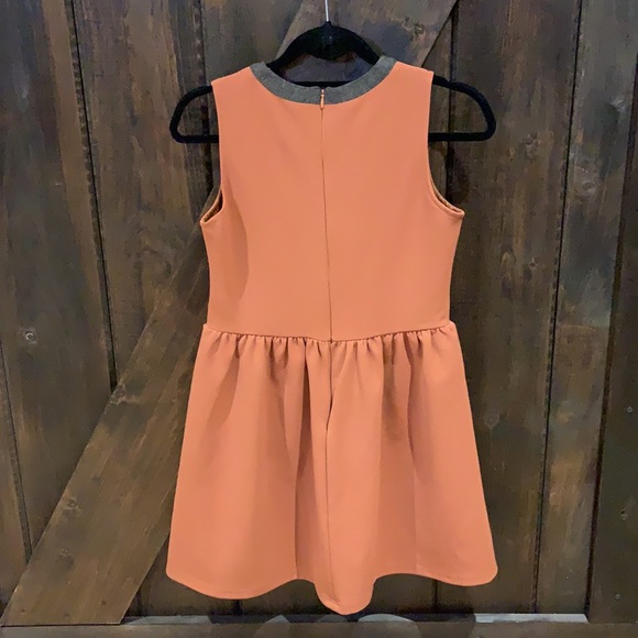 Renoma Paris midi dress in rustic fall colour - Picture 4 of 9